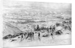 The Battle of Gettysburg - View from the Summit of Little Round Top on the Evening of Thursday, July 2, 1863 by Edwin Forbes