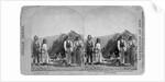 Apache Indians in Front of Wickiup by Anonymous