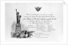 Invitation to the Inauguration of the Statue of Liberty by Anonymous