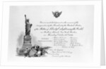 Invitation to the Inauguration of the Statue of Liberty by Anonymous
