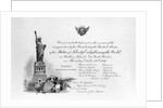 Invitation to the Inauguration of the Statue of Liberty by Anonymous