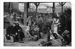 Emigrants at Wharf Waiting to Depart by Anonymous