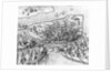 Indians Battling on San Maro by Theodor de Bry From America by Anonymous