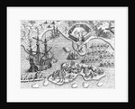 Johannes Staden Arrives at Saint Catherines Island by Theodor de Bry From America by Anonymous