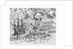 Johannes Staden Arrives at Saint Catherines Island by Theodor de Bry From America by Anonymous