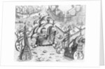 Johannes Staden Fights With French Ships and Indians in Brazil by Theodor de Bry From America by Anonymous