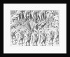 Caraibes Indians Dancing and Smoking Pipes by Theodor de Bry From America by Anonymous