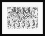 Caraibes Indians Dancing and Smoking Pipes by Theodor de Bry From America by Anonymous