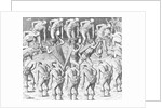 Caraibes Indians Dancing and Smoking Pipes by Theodor de Bry From America by Anonymous