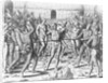 Engraving of Tupinamba Indians Executing a Prisoner by Theodor de Bry