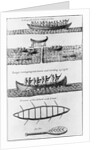 Engraving of Iroquois Indians Canoeing by Anonymous