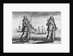 Illustration of Ann Bonney and Mary Read Dressed as Pirates by Anonymous