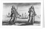 Illustration of Ann Bonney and Mary Read Dressed as Pirates by Anonymous