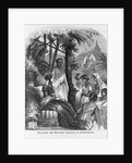 Female missionary teaching group of Oriental women, perhaps Burmese; c. 1850 by Anonymous