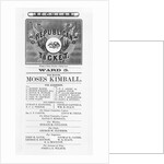 Broadside Listing Boston Republican Ticket by Anonymous