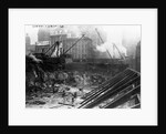Subway Excavation Site in Union Square, New York by Anonymous