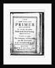 Title Page of New England Primer by Anonymous
