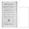 Title Page Woodcut by Benjamin Franklin of the "Articles of Agreement...Maryland and Pensilvania" by Anonymous