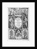Illus. title page of The Herball or Generall Historie of Plantes by Anonymous