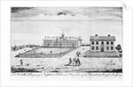 A North-West Prospect of Nassau Hall With Front View of the Presidents House in New Jersey by Henry Dawkins