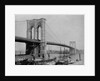 Brooklyn Bridge and Sailing Ships by Anonymous