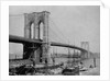 Brooklyn Bridge and Sailing Ships by Anonymous