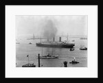 The S.S. Imperator in New York Harbor by Anonymous
