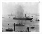 The S.S. Imperator in New York Harbor by Anonymous