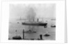 The S.S. Imperator in New York Harbor by Anonymous