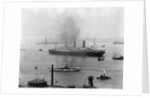 The S.S. Imperator in New York Harbor by Anonymous