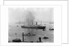 The S.S. Imperator in New York Harbor by Anonymous