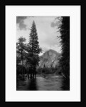Half Dome Over Merced River by Anonymous