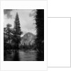 Half Dome Over Merced River by Anonymous