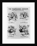 Cartoon of The Temperance Crusade: Four Hours in a Bar Room by Anonymous