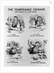 Cartoon of The Temperance Crusade: Four Hours in a Bar Room by Anonymous