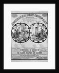 Nineteenth Century Woodcut Advertisement for "American Soap Company...Manufacturers of American Cream Soap" by Anonymous