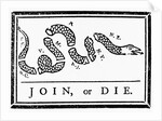 Join, or Die Political Cartoon by Benjamin Franklin