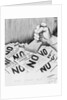 THE STAMP ACT. (ARM "MOLOTOV" STAMPING "NO" ON VARIOUS DOCUMENTS by Anonymous