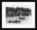 Boaters in Front of Bethesda Terrace, Central Park by Anonymous