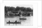 Boaters in Front of Bethesda Terrace, Central Park by Anonymous