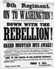 Civil War Poster Seeking Vermont 9th Infantry Recruits by Anonymous