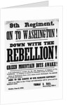 Civil War Poster Seeking Vermont 9th Infantry Recruits by Anonymous