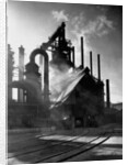 Blast furnance at the Bethlehem steel works in Pennsylvania. by Anonymous
