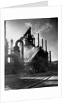 Blast furnance at the Bethlehem steel works in Pennsylvania. by Anonymous