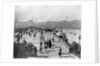 Galata Bridge Spanning Golden Horn to Blue Mosque by Anonymous