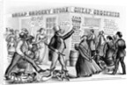 Nineteenth Century Lithograph of "Cheap Groceries" by Anonymous