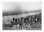 Aerial of Lower Manhattan and Hudson River by Anonymous