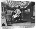 Engraving "Divina lucis radijs repente obumbrata..." by Anonymous