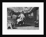 Engraving "Divina lucis radijs repente obumbrata..." by Anonymous