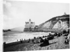 Crowds Enjoy the Beach Below the Cliff House by Anonymous